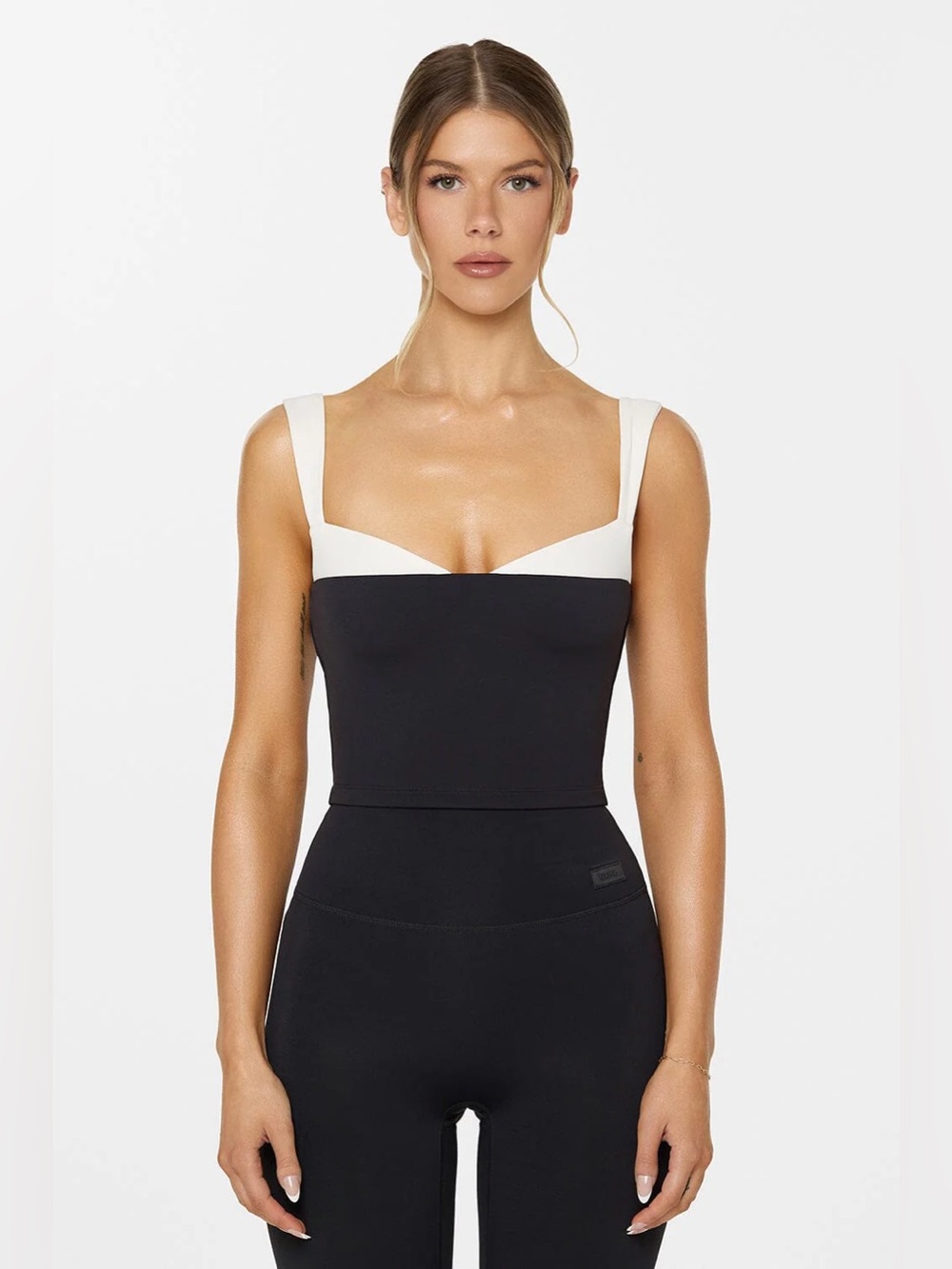 Nama Body Butter Contrast Tank Black White